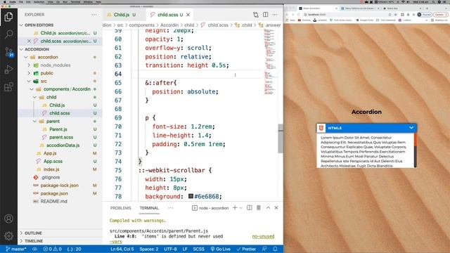 Build a React Accordion from Scratch fully responsive смотреть онлайн
