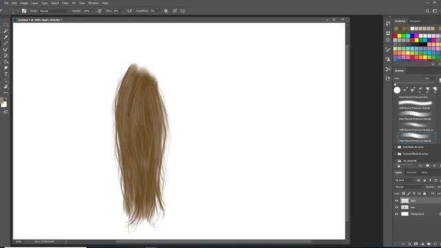 How to paint hair in photoshop смотреть онлайн