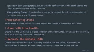 Troubleshooting "Failed to load ldlinux.c32" Error When Running Ubuntu from a USB