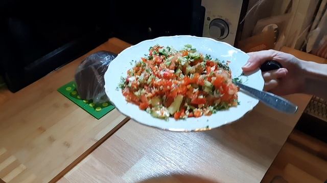 Овощной салат за 1 минуту в блендере!