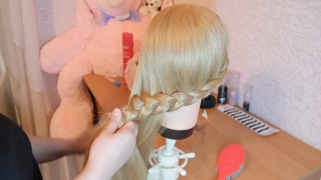 Коса как у Рианны. Rihanna braid. Double braid in one смотреть онлайн