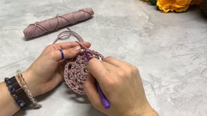 Салфетка крючком из шнура | Вязание из шнура