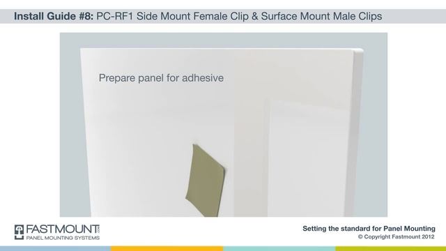 Installing removable wall panels: Fastmount Guide 8 PC-RF1 смотреть онлайн