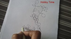 draw with me , free hand drawing, nature, small talk on mindfulness,@HobbyTime