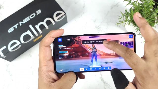 Realme GT Neo 3 Fortnite Gameplay Test in Dimensity 8100