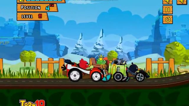 Энгри Бердз: Гонка игра для детей смотреть онлайн