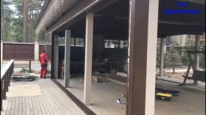 Подъёмно cдвижная дверь HS G-U