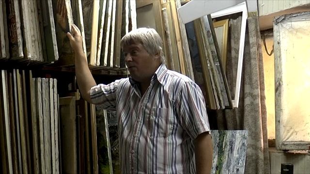 В мастерской художника Фёдора Помелова #Фёдор_Помелов #Живопись #Мастерская_художника #Протвино