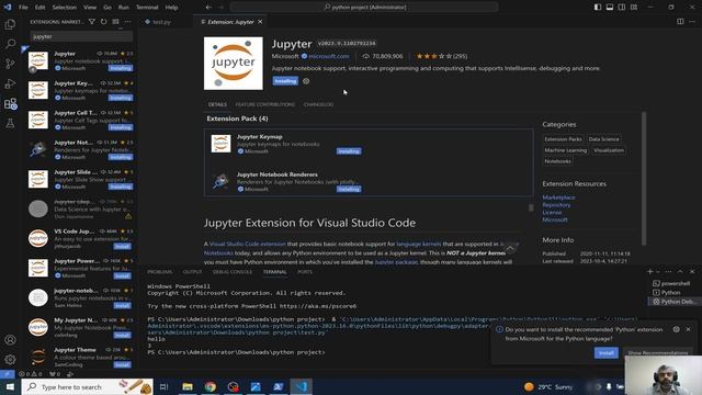 How to set up Python in VS Code | Download and install VS code on window 10/11 | Virtual Environmen