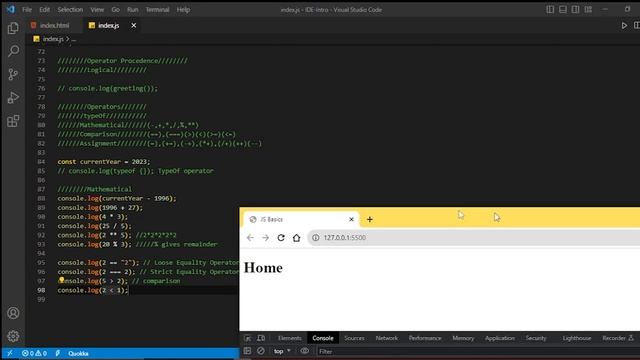 Mastering the Basics of JavaScript: An Introduction for Beginners-Part-6-Operators