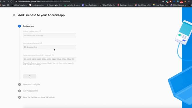 Firebase | Setting up the project