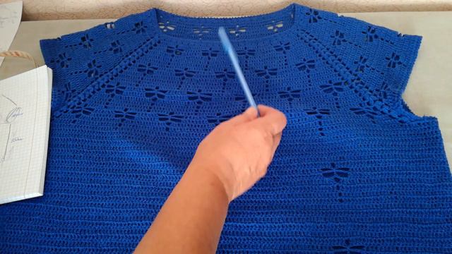 Летний топ Стрекоза крючком. Экспресс МК + Схема смотреть онлайн