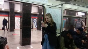 Поездка на номерном от станции Технопарк до Царицыно после реконструкции тоннеля // 20 мая 2023 год