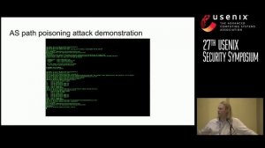 USENIX Security '18 - Bamboozling Certificate Authorities with BGP