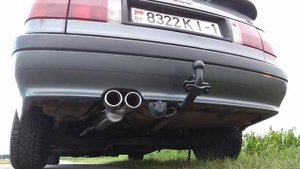 Custom выхлоп на Audi 80 1.8 (стало)