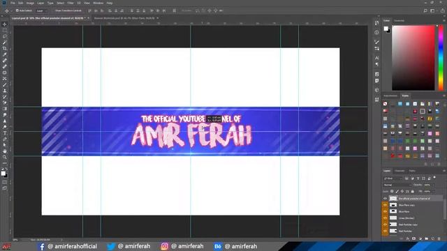 Photoshop CC 2018 : How To Make A Blue Youtube Channel Banner / Art смотреть онлайн