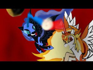 ( MLP Speedpaint ) - Daybreaker and Nightmare Moon ( Battle )