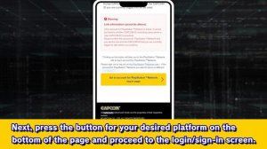 Capcom ID Registration In-game Guide