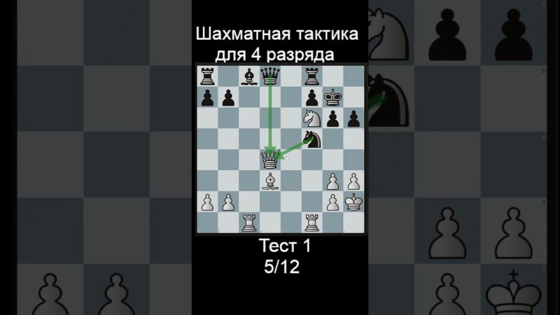 Задача 5 до рейтинга 1500 lichess. Ответы в телеге! #шахматы #shorts #тактика