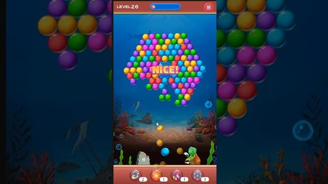 Bubble shooter game shooter bubble sea world level26 complete