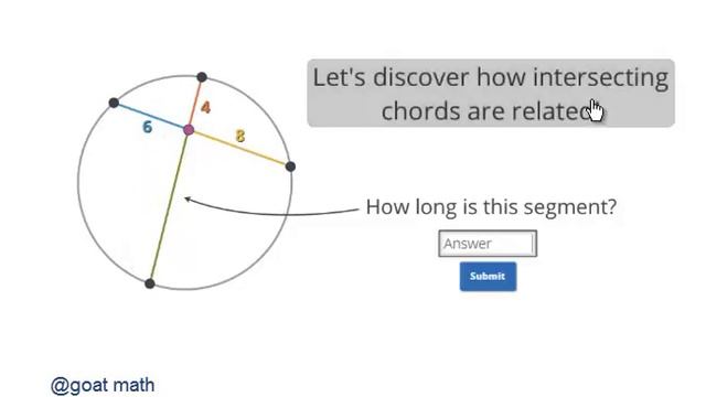 Geometry  Lines in circles - Parallel chords  Intersecting chords