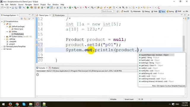 Exceptions in Java смотреть онлайн