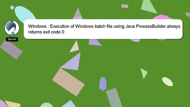 Windows : Execution of Windows batch file using Java ProcessBuilder always returns exit code 0 смотреть онлайн