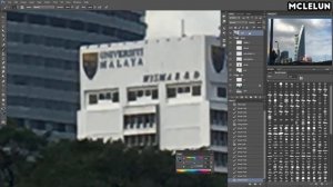 Photoshop Anime Background - Evening Buildings - Menara TM - Telekom Tower Malaysia