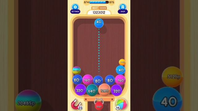 Reached 512O Ball in 2048 Balls 3D Gameplay