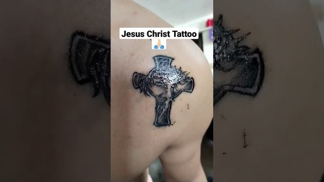 Jesus tattoo /Thank you Lord ?? #blessed #foryoupage #shortsvideo #viralvideo