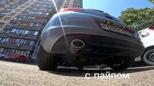 Opel Astra J a14net stock vs downpipe