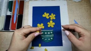 Аппликация пластилином "Маргаритки"