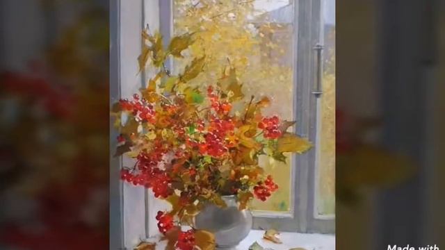 PAINTINGS.THE FLOWERS.STILL LIFE.ЦВЕТОЧНЫЕ НАТЮРМОРТЫ.#картиныхудожников#искусство#цветы#art#muzik