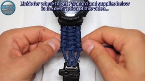 Paracord Watch Band How to Make Watch Strap Trilobite Stitched Paracord Tutorial DIY