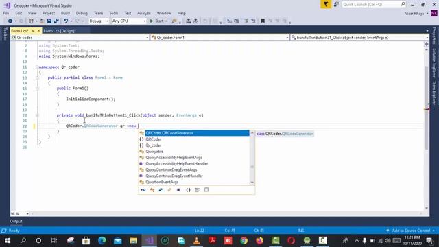 How to Generate QR Code using QR-Coder in C# Windows Forms Application Visual Studio 2017 смотреть онлайн