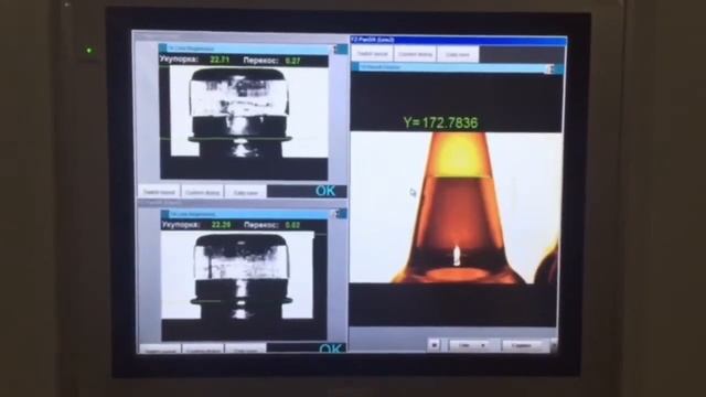 Инспекционная машина для контроля ПЭТ бутылок на базе OMRON