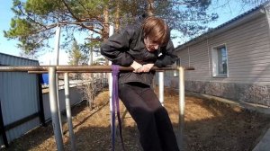 Выход силой на одной руке! обучалка