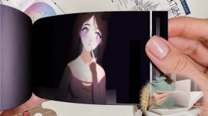 Ender Dragon Girl and Steve - Minecraft Anime - Flipbook Animation