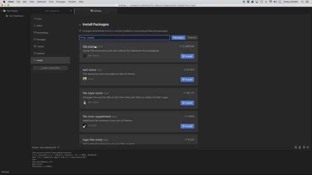 Setting up a Python Development Environment in Atom