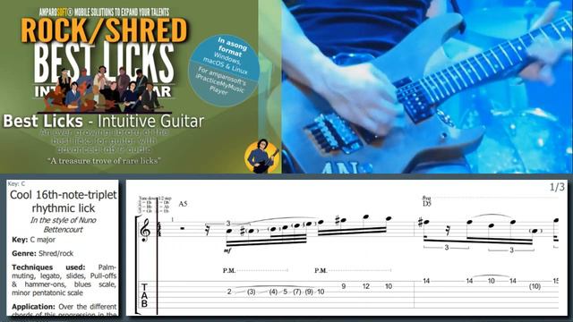 Nuno Bettencourt - INSANE use of legato, 16th-note-triplets & Palm muting смотреть онлайн