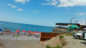 Гагра июль 2022. По ул. Б.Шинкуба (бывшей ул. Саят-Нова) прямо к морю!