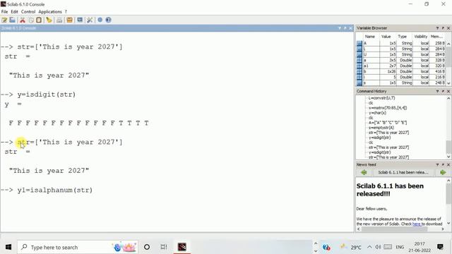 String Handling in Scilab