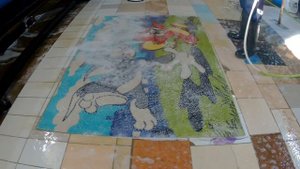 Залипательное видео стирка ковра / Washing carpet
