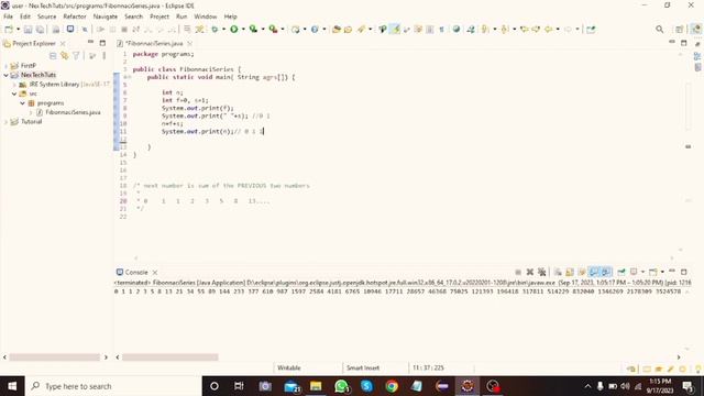 Java Fibonacci Series Program Tutorial | Learn How to Generate Fibonacci Series in Java