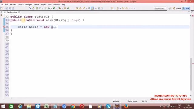 RAMESHSOFT: Constructors vs abstract class,interfaces,service provider class смотреть онлайн