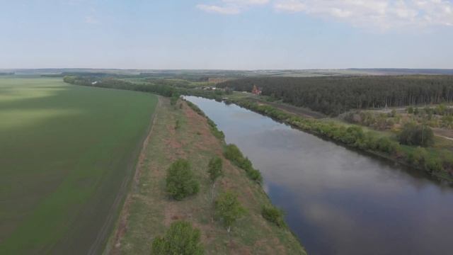 Аэросъемка 4K. Липецкая Область. Село Даньшино. Река дон. часть первая смотреть онлайн
