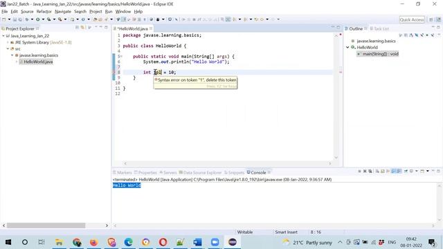 Java Tutorials for Beginners | Java Keywords and Identifiers | Chapter#5 | Core Java | WhyNotJava