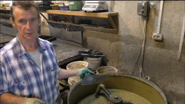 Часть 6, заливка доски.Технология производства тротуарной плитки, брусчатки метод вибролитья.
