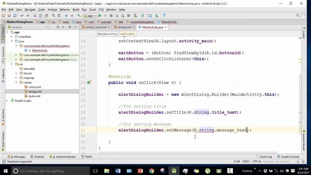 Android Bangla Tutorial 2.39 : alertdialog in android example смотреть онлайн