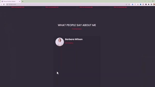 Animated Portfolio Website using HTML CSS and Javascript | STEP BY STEP
